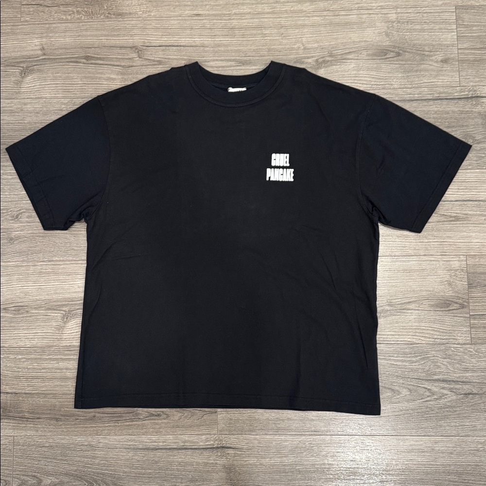 Cruel Pancake Black Tee Men’s Size Large/Extra Large
